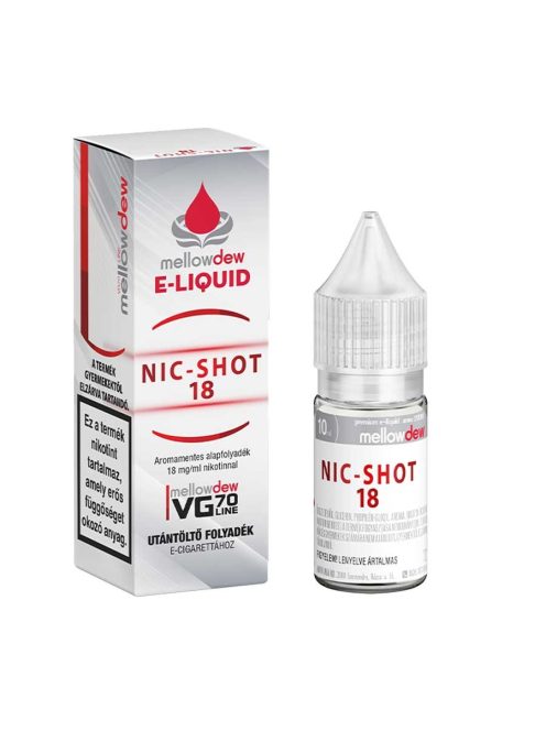 10ml VG70 e-liquid 18mg - NIC-SHOT 18