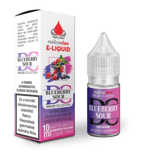 10 ml DOLCE e-liquid 00mg - BLUEBERRY SOUR